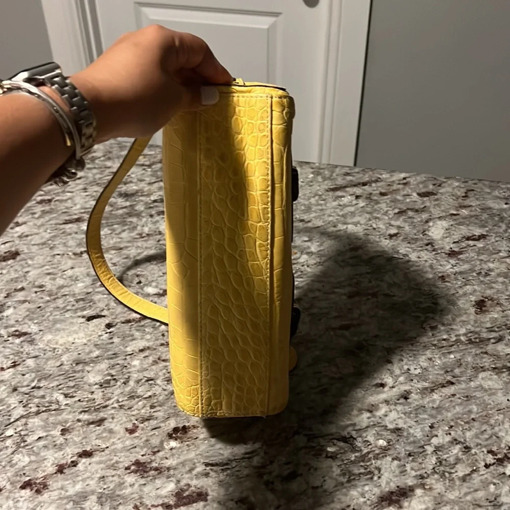 Dooney & Bourke Yellow Satchel - Picture 6 of 11